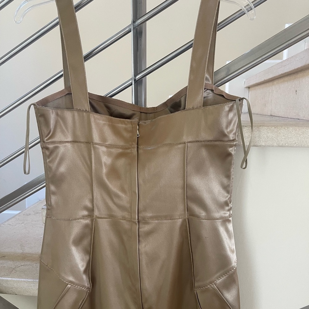 Vintage Dolce & GABBANA Elegant Brown Sleeveless Dress - Picture 7 of 15